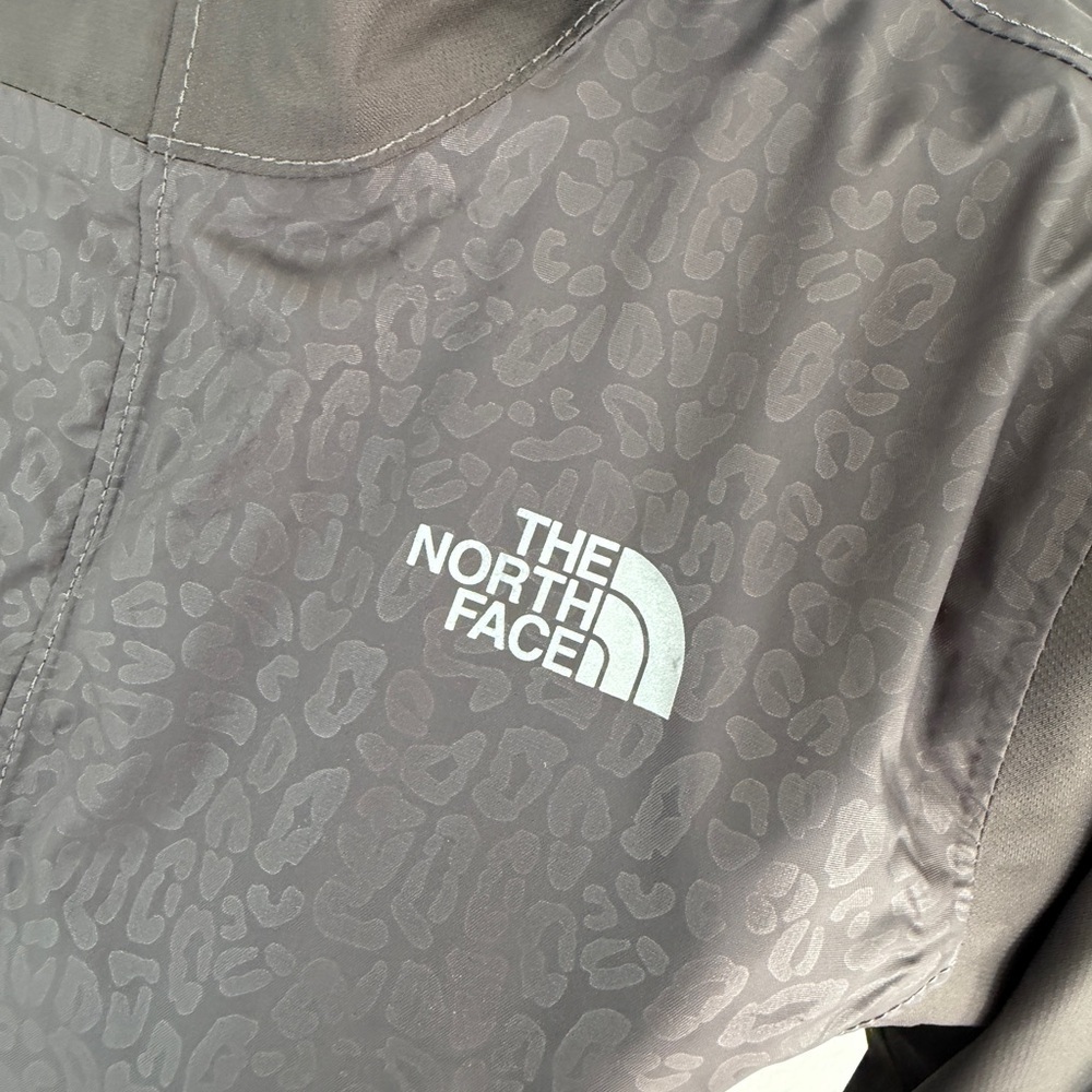 The North Face Antora Dryvent Hooded Jacket Gray/Pink kids Sz 10/12 Waterproof - Picture 6 of 13